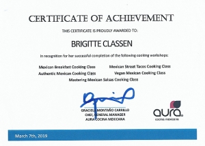 Certificate of Archievement Mexican