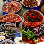 diverse frische Komponenten zum BBQ