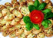 Flammkuchen-Röllchen Flammkuchen-Röllchen