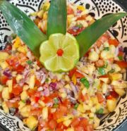 Pico di gallo mit Ananas