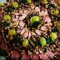 Ente mit Linsen-Maronen-Salat Ente mit Linsen-Maronen-Salat