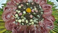 Grüner Spargel mit Gnocchi-Linsensalat und Parmaschinken Grüner Spargel mit Gnocchi-Linsensalat und Parmaschinken