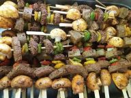 Seitan Gemüse Spieße