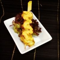 Sesamhühnchen mit Currycreme Sesamhühnchen mit Currycreme