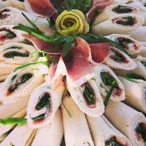 Tramezzini mit italienisch Landschinken Tramezzini mit italienisch Landschinken