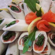 Tramezzini mit Rauchlachs Tramezzini mit Rauchlachs